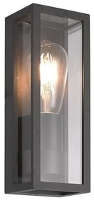 Απλίκα Φωτιστικό Τοίχου E27 15W IP65 Μαύρο E201 Zambelis-E201-Μαύρο E201
