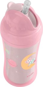 Παγούρι 220ml Με Καλαμάκι Kikka Boo Moony Me Pink