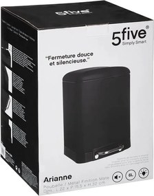 Κάδος 5Five - 6L - Μαύρο
