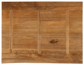 vidaXL Επιφάνεια Τραπεζιού 90x80x2,5 εκ. Live Edge Μασίφ Ξύλο Μάνγκο