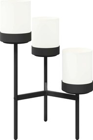 vidaXL Βάση Λουλουδιών Λευκό 54 x 49 x 81 εκ Πολυπροπυλένιο και Ατσάλι
