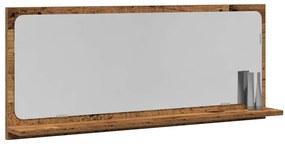 vidaXL Ράφι Καθρέφτη Παλιό Ξύλο 90 x 10.5 x 37 cm Επεξεργασμένο ξύλο