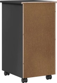 vidaXL Κινητό Ντουλάπι Γκρι 34 x 39 x 65,5 cm Στερεό πεύκο