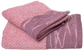 Πετσέτες Χεριών (Σετ 3τμχ) Anna Riska Nefeli Lilac Pink 600gsm
