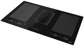 Franke Mythos 2Gether Glass FMY 839 HE Εστία με Απορροφητήρα Α+ 830x520mm Μαύρη