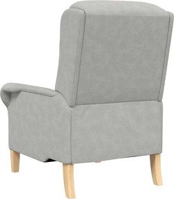 vidaXL Πολυθρόνα Ανοιχτό γκρι 76 x 94 x 102 εκ. Μικροΐνες