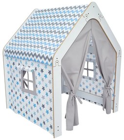 Children&#039;s house Montessori Hosnele white-blue mdf 95x90x114cm 95x90x114 εκ.