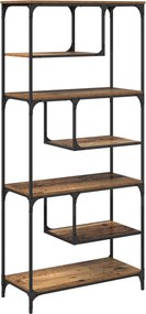 vidaXL Βιβλιοθήκη 6 επιπέδων 81 x 36 x 176 εκ Επεξεργασμένο Ξύλο