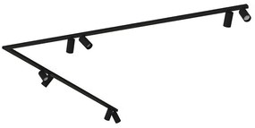Φωτιστικό Οροφής - Σποτ Mono Corner 7723 8xGU10 10W 2X200 Black Nowodvorski Metal, Plastic