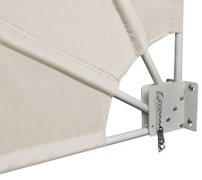 vidaXL Σκίαστρο Βεράντας Πλαϊνό Πτυσσόμενο Κρεμ 160 x 240 εκ.
