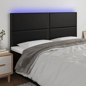 Κεφαλάρι Κρεβατιού LED Μαύρο 180x5x118/128 εκ 3122386