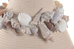 Βάζο Home ESPRIT Κρεμ Κεραμικά Μεσογείακός 19 x 19 x 33 cm