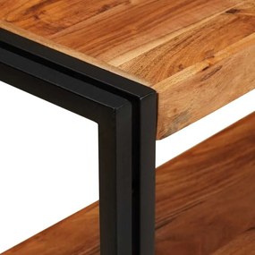 vidaXL Τραπέζι κονσόλας Καφέ 160 x 33 x 75 εκ. Μασίφ ξύλο ακακίας
