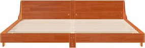 vidaXL Σκελετός Κρεβ. Χωρίς Στρώμα Καφέ Κεριού 200x200 εκ Μασίφ Πεύκο