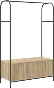 vidaXL Ράφι Ρούχων Καφέ δρυς 100 x 44 x 160 εκ Επεξεργασμένο ξύλο