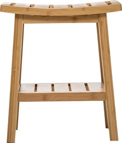 Σκαμπό Dael pakoworld μπαμπού χρώμα φυσικό 39.5x25x46εκ