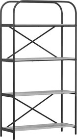 vidaXL Ράφι Βιβλίων 4 επιπέδων 80 x 30 x 146 εκ Επεξεργασμένο ξύλο