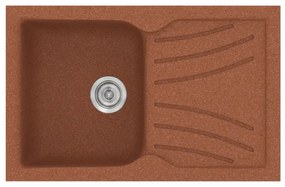 Sanitec Classic 337 Granite Terracotta Ένθετος Νεροχύτης 45cm