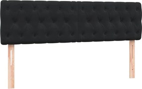 VidaXL Κρεβάτι Boxspring με Στρώμα Μαύρο 160x210 εκ. Βελούδινο