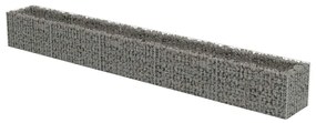vidaXL Συρματοκιβώτιο-Γλάστρα Υπερυψωμένη 450x50x50 εκ. Γαλβ. Χάλυβας