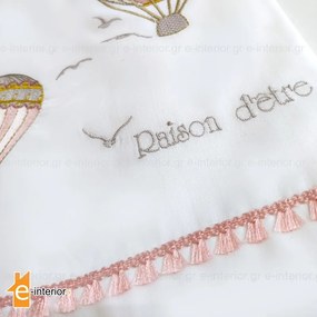 Σετ Σεντόνια Κούνιας Hot Air Balloon - Pink 108108001