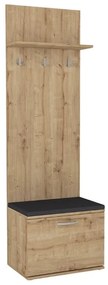 Έπιπλο εισόδου Track Megapap χρώμα sapphire oak 60x38,2x190εκ. - GP042-0267,1