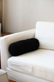 Διακοσμητικό Μαξιλάρι Μαύρο TEDDY ROLLER 50x14x14