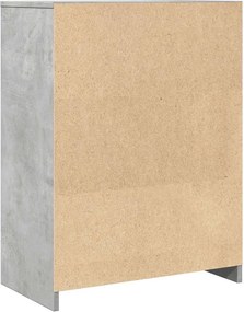 vidaXL Ντουλάπι Μπάνιου Γκρι του Σκυροδέματος 60x33x80 εκ. Επεξ. Ξύλο