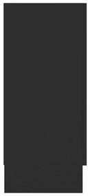 Βιτρίνα Μαύρη 120 x 30,5 x 70 εκ. από Μοριοσανίδα - Μαύρο