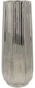 Βάζο 15-00-22927 Φ15x37,5cm Silver Marhome Κεραμικό