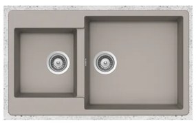 Schock Cristalite Element 31290 Concrete Beton Ένθετος Νεροχύτης 86x50cm