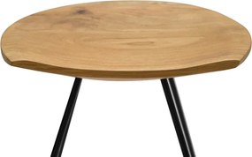 vidaXL Σκαμπό Μπαρ 2 τεμ. από Μασίφ Ξύλο Teak