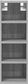 VidaXL Κρεμαστό Ντουλάπι "Riga" Γκρι Sonoma 20x29,5x60 εκ. από Τεχνητό Ξύλο