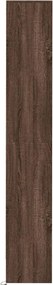 vidaXL Ντουλάπι με Φώτα LED Καφέ Δρυς 36x32,5x200 εκ. Επεξ. Ξύλο