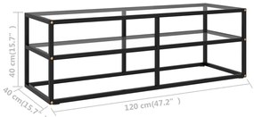 ΈΠΙΠΛΟ ΤΗΛΕΟΡΑΣΗΣ ΜΑΥΡΟ 120 X 40 X 40 ΕΚ. ΜΕ ΨΗΜΕΝΟ ΓΥΑΛΙ 322859