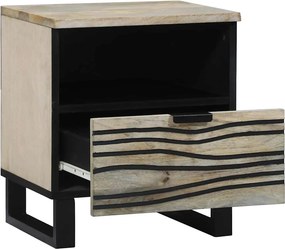 vidaXL Κομοδίνο 2 pcs Λευκό 40 x 33 x 46 εκ. Επεξεργασμένο Ξύλο