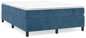 ΠΛΑΙΣΙΟ ΚΡΕΒΑΤΙΟΥ BOXSPRING ΣΚΟΥΡΟ ΜΠΛΕ 140X190 ΕΚ. ΒΕΛΟΥΔΙΝΟ 3121118