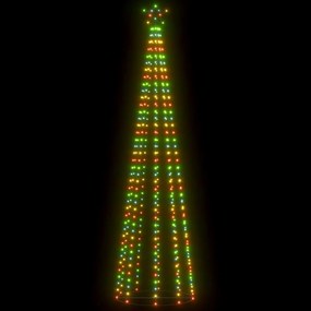 vidaXL Δέντρο από Φωτάκια 400 LED Πολύχρωμο Φως 100 x 360 εκ.