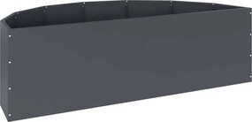 vidaXL Γλάστρα Ανθρακί 120 x 60 x 35 cm Ατσάλι