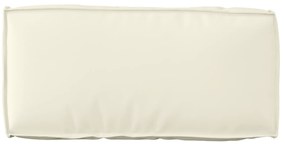 vidaXL Μαξιλάρι Παλέτας για Πλάτη Κρεμ 80x40x12 εκ. Ύφασμα Oxford