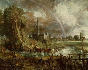 Αναπαραγωγή Salisbury Cathedral From the Meadows, 1831, John Constable