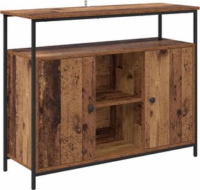 vidaXL Πλαϊνό γραφείο Παλιό Ξύλο 100 x 35 x 80 εκ. Επεξεργασμένο ξύλο
