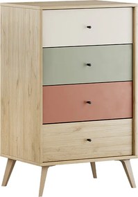 Συρταριέρα Terra Megapap χρώμα florida oak 60x44x100εκ.