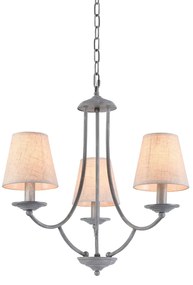 Φωτιστικό Οροφής Τρίφωτο Homelighting Etna 77-3661 Grey