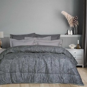 Πάπλωμα 9606 Happy Grey-White Das Home Μονό 160x240cm Microfiber