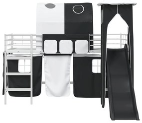 vidaXL Λευκό και Μαύρο 79,5 x 200 εκ.