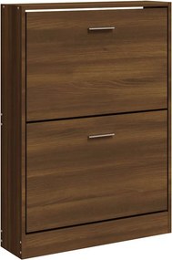 vidaXL Παπουτσοθήκη Καφέ Δρυς 59x17x81 εκ. από Επεξεργασμένο Ξύλο