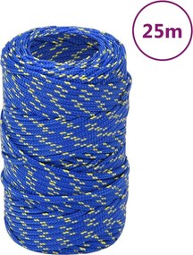vidaXL Σχοινί Ναυτιλίας Μπλε 2 χιλ. 25 μ. από Πολυπροπυλένιο