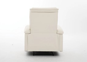 Πολυθρόνα Ανακλινόμενη ArteLibre CELAENO Εκρού PU 80x96x97cm