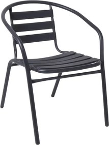 FUNKY Πολυθρόνα Μέταλλο - Αλουμίνιο Βαφή Ανθρακί   1τμχ